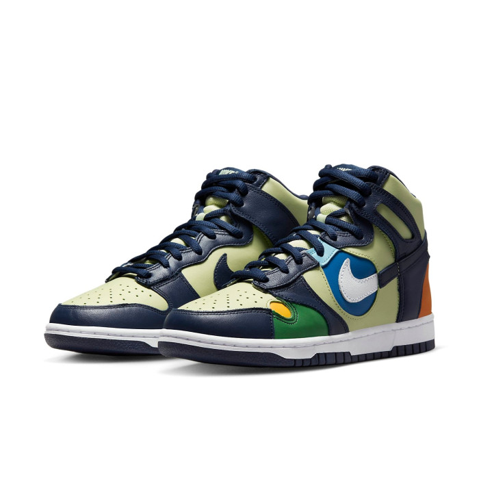 Nike Dunk High See Through Pistachio Midnight Navy (W) - женская сетка размеров Nike Dunk High See Through Pistachio Midnight Navy (W) - женская сетка размеров