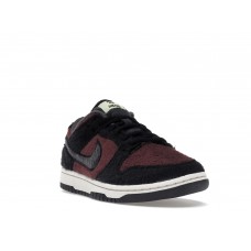 Женские кроссовки Nike Dunk Low SE Fleece Pack Burgundy Crush (W)