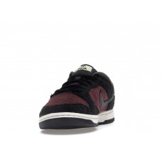 Женские кроссовки Nike Dunk Low SE Fleece Pack Burgundy Crush (W)