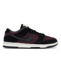 Женские кроссовки Nike Dunk Low SE Fleece Pack Burgundy Crush (W)