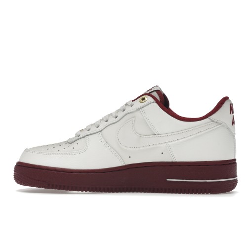 Кроссы Nike Air Force 1 Low 07 SE 40th Anniversary Edition Sail Team Red (W) - женская сетка размеров