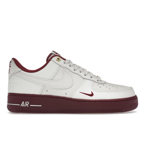 Кроссы Nike Air Force 1 Low 07 SE 40th Anniversary Edition Sail Team Red (W) - женская сетка размеров