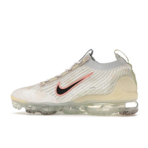 Кроссы Nike Air VaporMax 2021 FK Mismatched Swoosh White - мужская сетка размеров