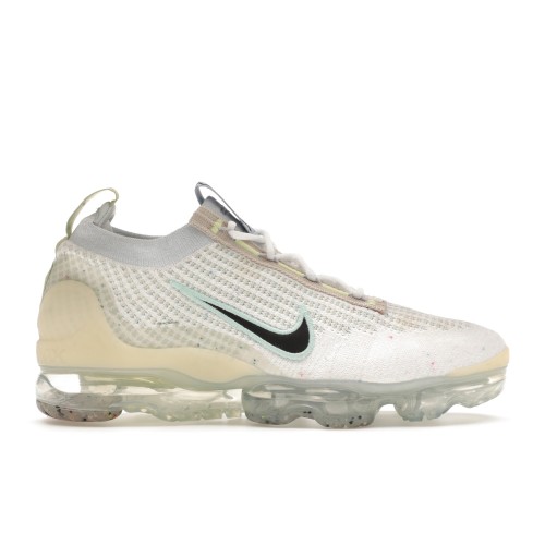 Кроссы Nike Air VaporMax 2021 FK Mismatched Swoosh White - мужская сетка размеров