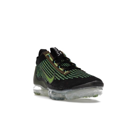 Кроссы Nike Air VaporMax 2021 FK Black Chlorophyll Cargo Khaki - мужская сетка размеров