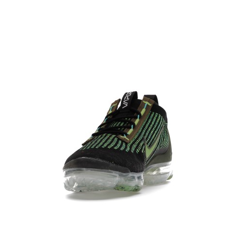 Кроссы Nike Air VaporMax 2021 FK Black Chlorophyll Cargo Khaki - мужская сетка размеров