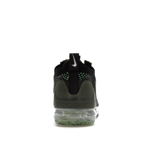 Кроссы Nike Air VaporMax 2021 FK Black Chlorophyll Cargo Khaki - мужская сетка размеров