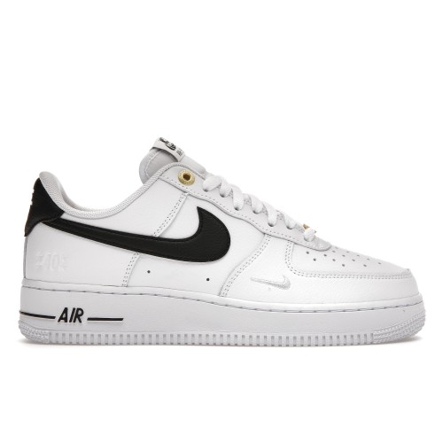 Кроссы Nike Air Force 1 Low 07 LV8 40th Anniversary White Black - мужская сетка размеров