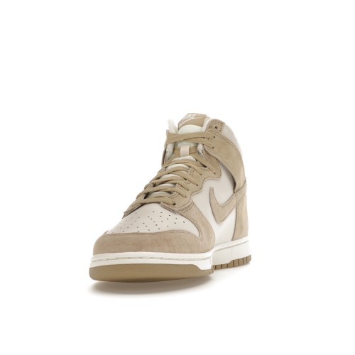 Кроссы Nike Dunk High Tan Suede White - мужская сетка размеров