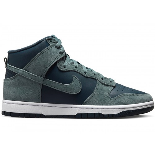 Кроссы Nike Dunk High Retro Premium Armory Navy - мужская сетка размеров