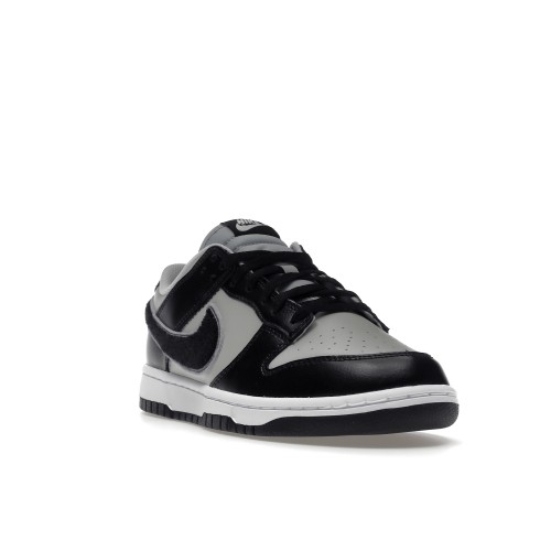 Кроссы Nike Dunk Low Chenille Swoosh Black Grey - мужская сетка размеров