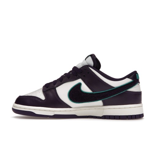 Кроссы Nike Dunk Low Chenille Swoosh Sail Grand Purple - мужская сетка размеров
