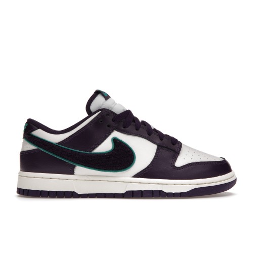 Кроссы Nike Dunk Low Chenille Swoosh Sail Grand Purple - мужская сетка размеров