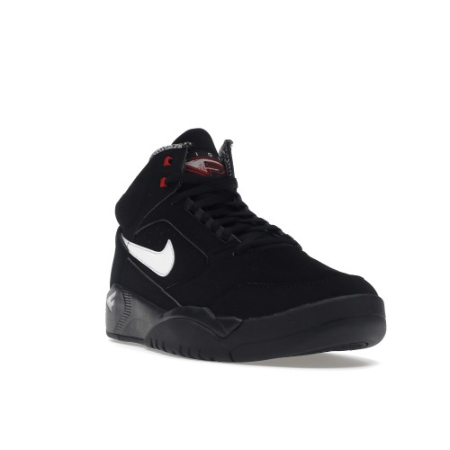 Кроссы Nike Air Flight Lite II Mid Black White Varsity Red - мужская сетка размеров
