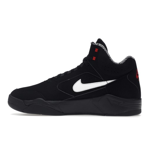 Кроссы Nike Air Flight Lite II Mid Black White Varsity Red - мужская сетка размеров