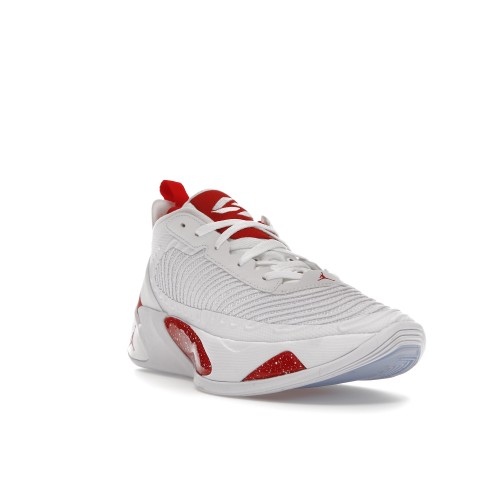Кроссы Jordan Luka 1 White Fire Red - мужская сетка размеров