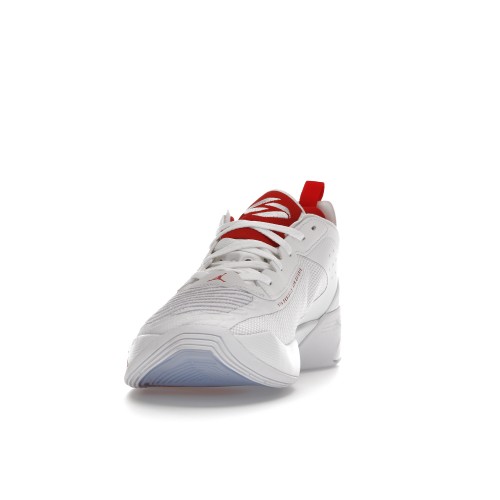 Кроссы Jordan Luka 1 White Fire Red - мужская сетка размеров