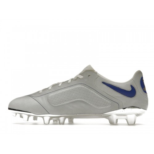 Nike Tiempo Legend 9 Elite MI FG Montebelluna Leather White Game Royal - мужская сетка размеров
