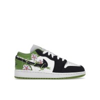 Подростковые кроссовки Jordan 1 Low SE Floral Vines (GS)