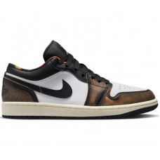 Подростковые Jordan 1 Low SE Wear Away Yellow (GS)