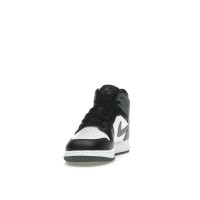 Подростковые Jordan 1 Mid Black White Iron Grey (GS)