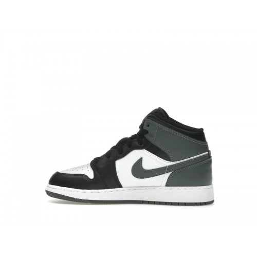 Air Jordan 1 Mid GS Iron Grey - подростковая сетка размеров