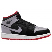 Подростковые кроссовки Jordan 1 Mid Bred Shadow (GS)