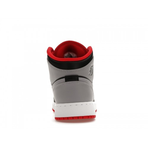 Air Jordan 1 Mid GS Bred Shadow - подростковая сетка размеров