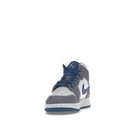 Подростковые Jordan 1 Mid True Blue Cement (GS)