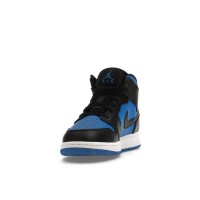Подростковые Jordan 1 Mid Black Royal Blue (GS)
