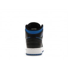 Подростковые Jordan 1 Mid Black Royal Blue (GS)