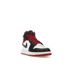 Подростковые Jordan 1 Mid Gym Red Black Toe (GS)
