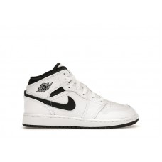 Подростковые Jordan 1 Mid Reverse Panda (GS)