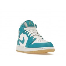 Подростковые Jordan 1 Mid Aquatone (GS)