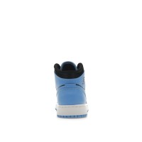 Подростковые Jordan 1 Mid University Blue Black (GS)