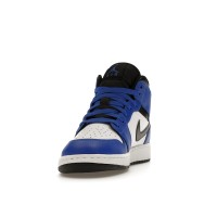 Подростковые Jordan 1 Mid Game Royal White Black (GS)
