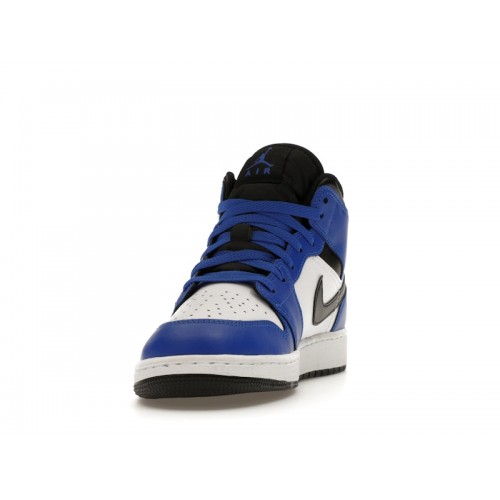 Air Jordan 1 Mid GS Game Royal - подростковая сетка размеров