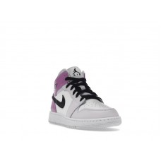 Подростковые Jordan 1 Mid Barely Grape (GS)