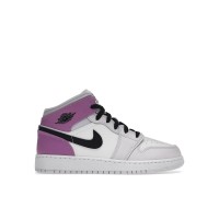 Подростковые кроссовки Jordan 1 Mid Barely Grape (GS)