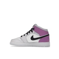 Подростковые Jordan 1 Mid Barely Grape (GS)