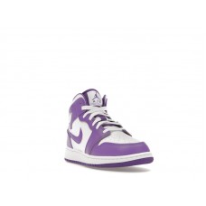 Подростковые Jordan 1 Mid Purple Venom (GS)