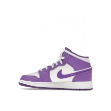 Подростковые Jordan 1 Mid Purple Venom (GS)
