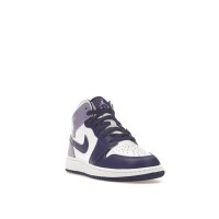 Подростковые Jordan 1 Mid White Sky J Purple (GS)