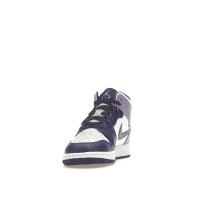 Подростковые Jordan 1 Mid White Sky J Purple (GS)