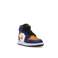 Подростковые Jordan 1 Mid Lakers (2022) (GS)