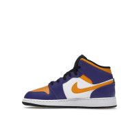 Подростковые Jordan 1 Mid Lakers (2022) (GS)