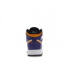 Подростковые Jordan 1 Mid Lakers (2022) (GS)