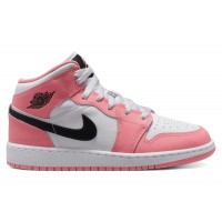 Подростковые Jordan 1 Mid Pink Gaze (GS)
