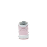 Подростковые Jordan 1 Mid Pink Foam Fire Red (GS)