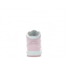 Подростковые Jordan 1 Mid Pink Foam Fire Red (GS)